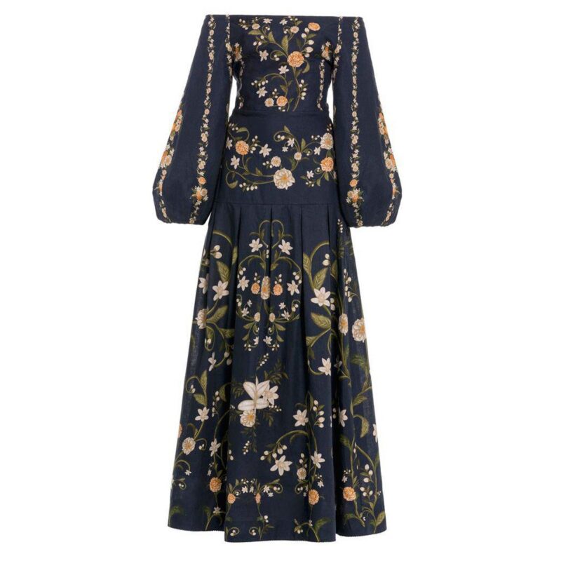 Senlis Valle Maxi Dress Agua by Agua Bendita