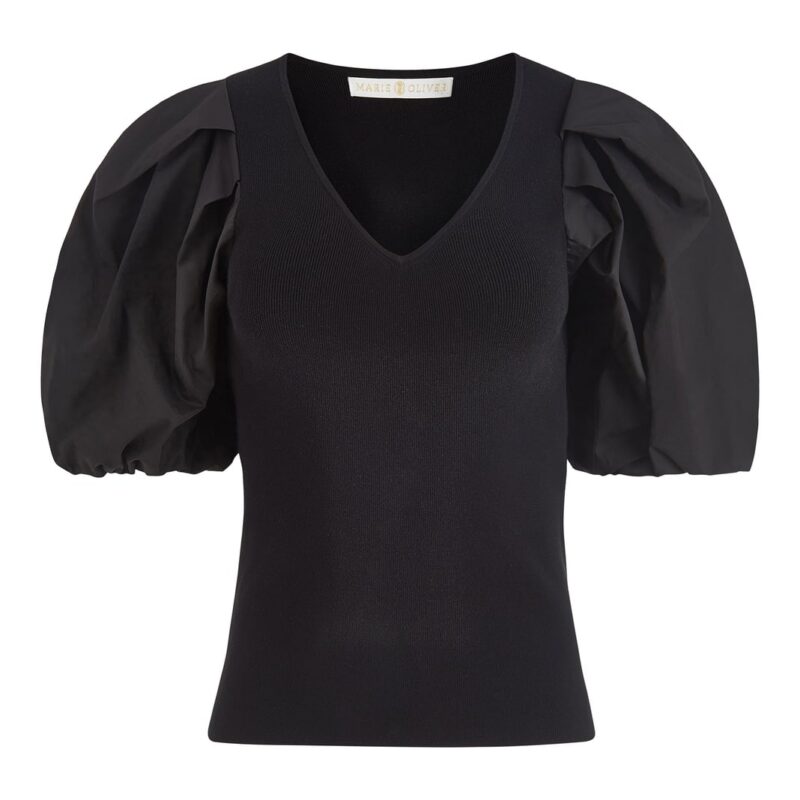 Shayna Top in Black Marie Oliver