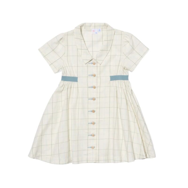 Shirt Dress in Seafoam Plaid Oso & Me