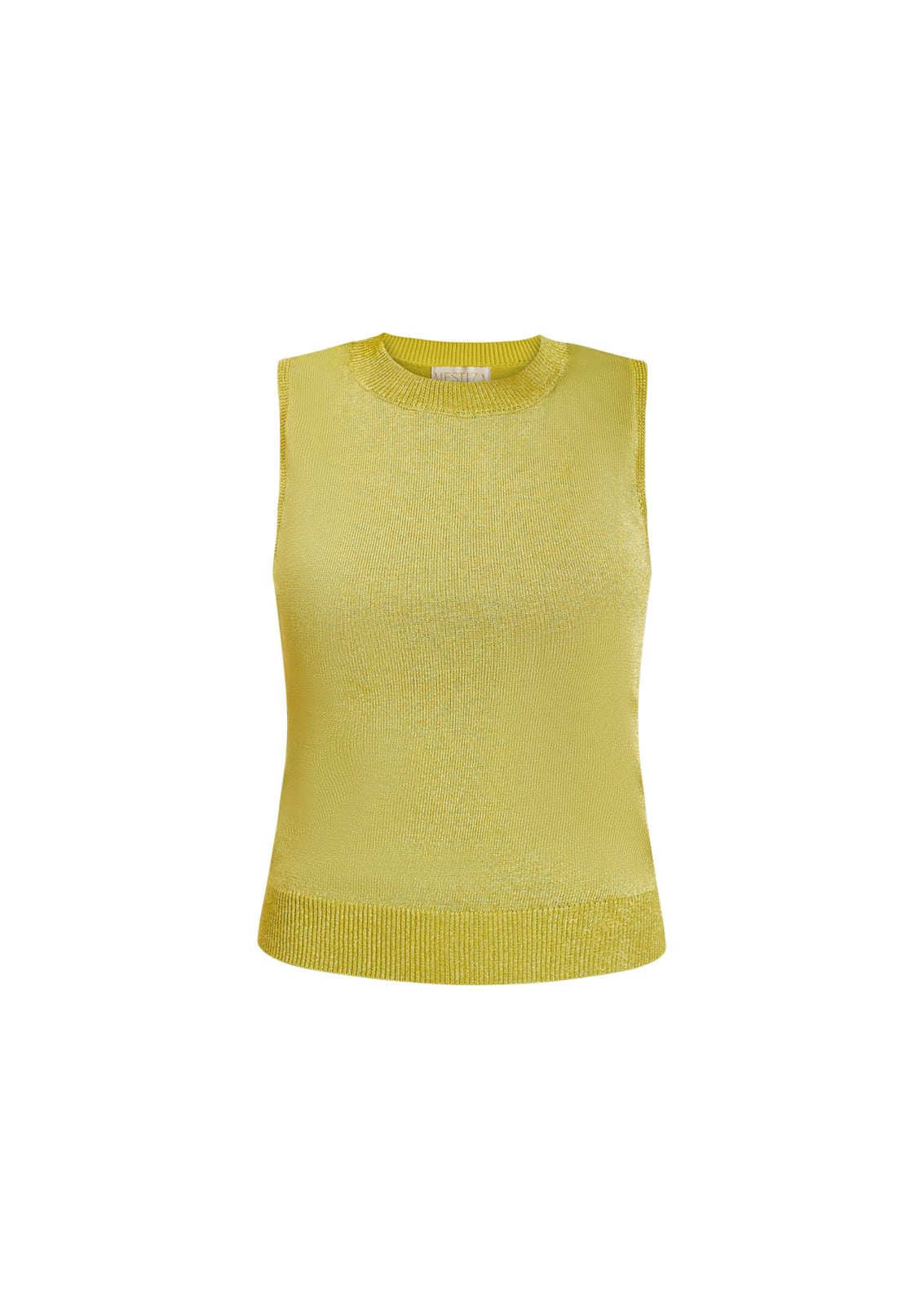 Soho Knit Shell Top in Olive Green Mestiza New York