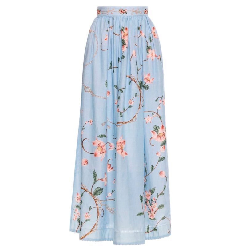Tangelo Navegante Maxi Skirt Agua by Agua Bendita