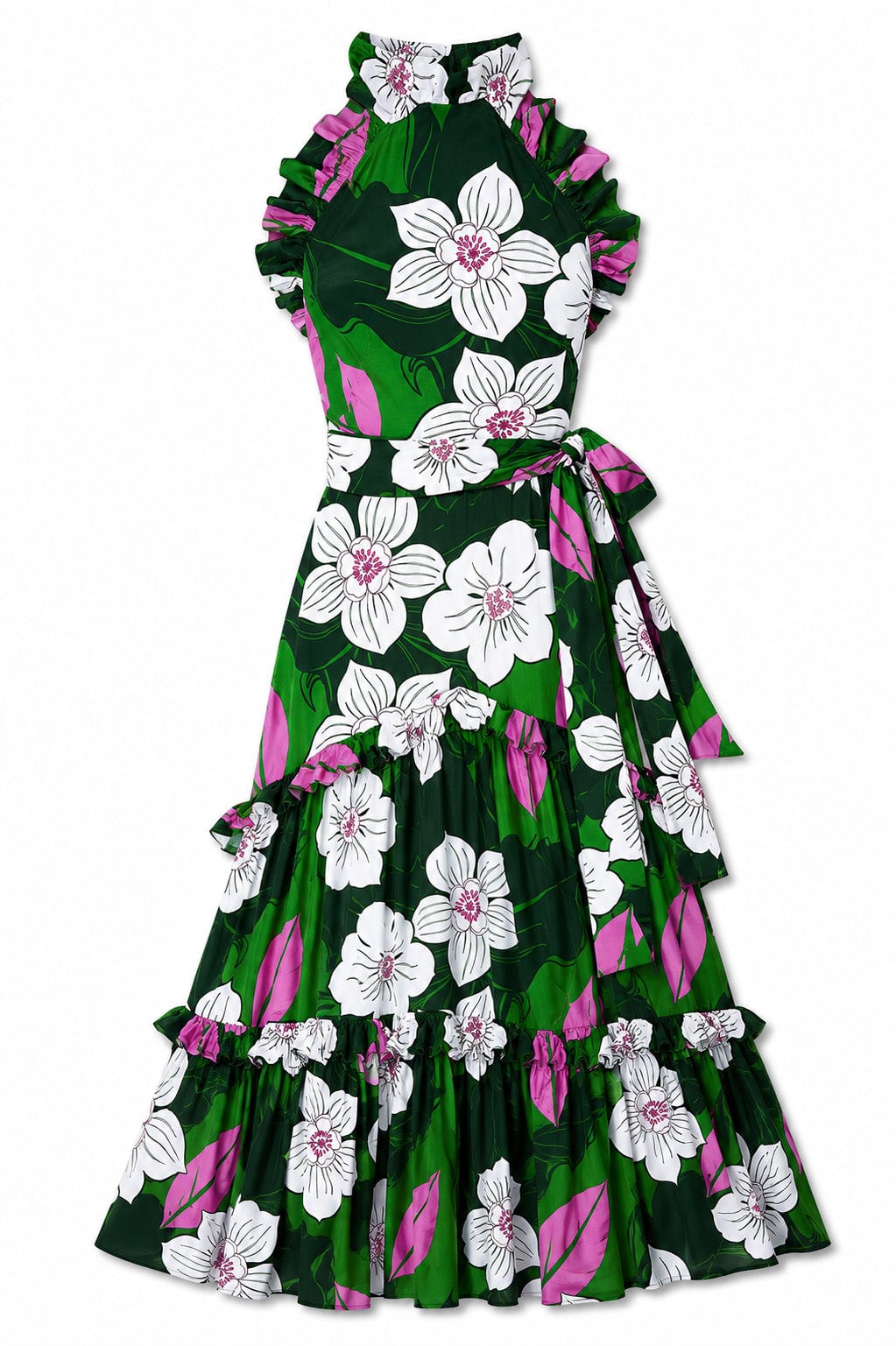 Tatiana Crepe Dress in Obscura Borgo de Nor