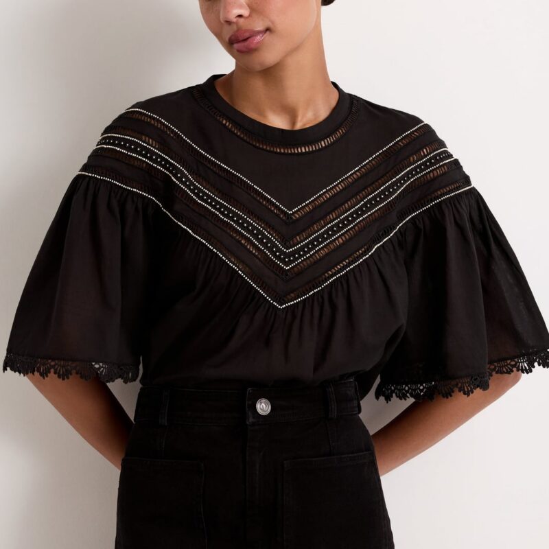 Tatiana Top in Caviar Marie Oliver