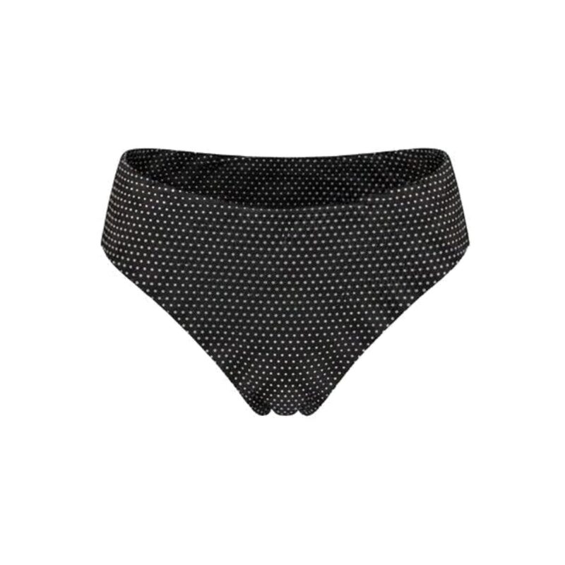 The 90s High Waist Bikini Bottom Polka Dot in Black Dot Andie Swim
