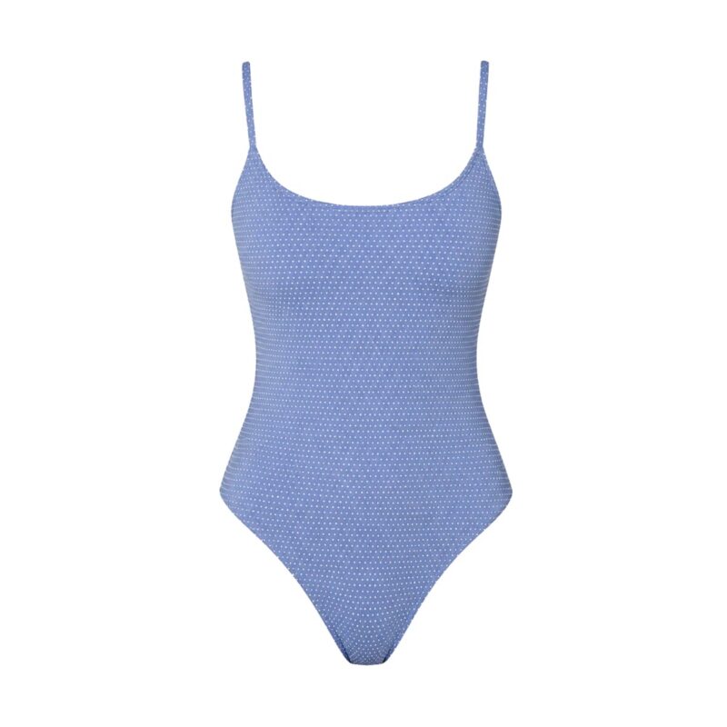 The Amalfi One-Piece Polka Dot in Wisteria Classic Andie Swim