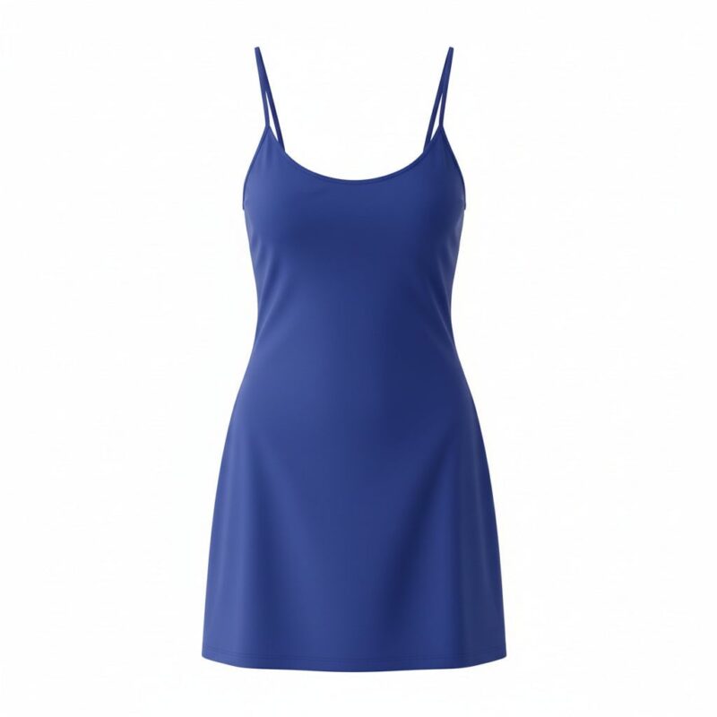 The Amalfi Swim Dress in Eco Nylon Skipper Classic Andie Swim