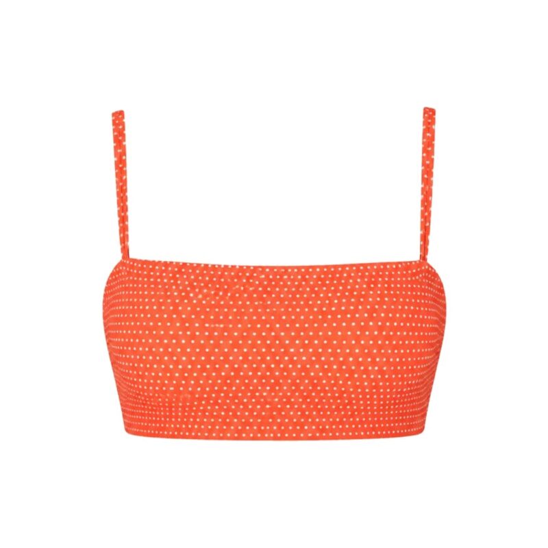 The Cabo Bikini Top in Polka Dot Marmalade Andie Swim