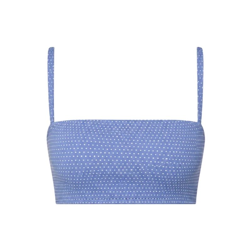 The Cabo Bikini Top Polka Dot in Wisteria Andie Swim