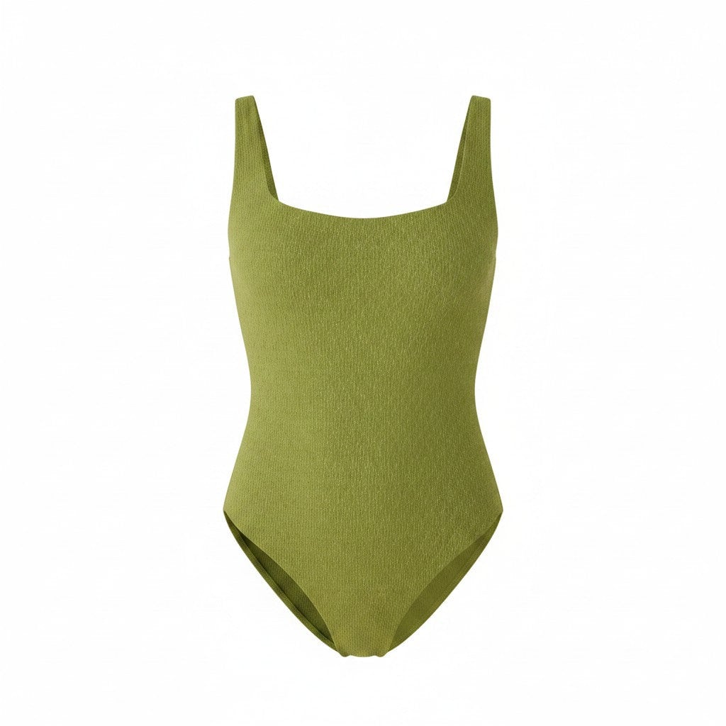 The Devon One-Piece in Shimmer Cactus Classic Andie Swim