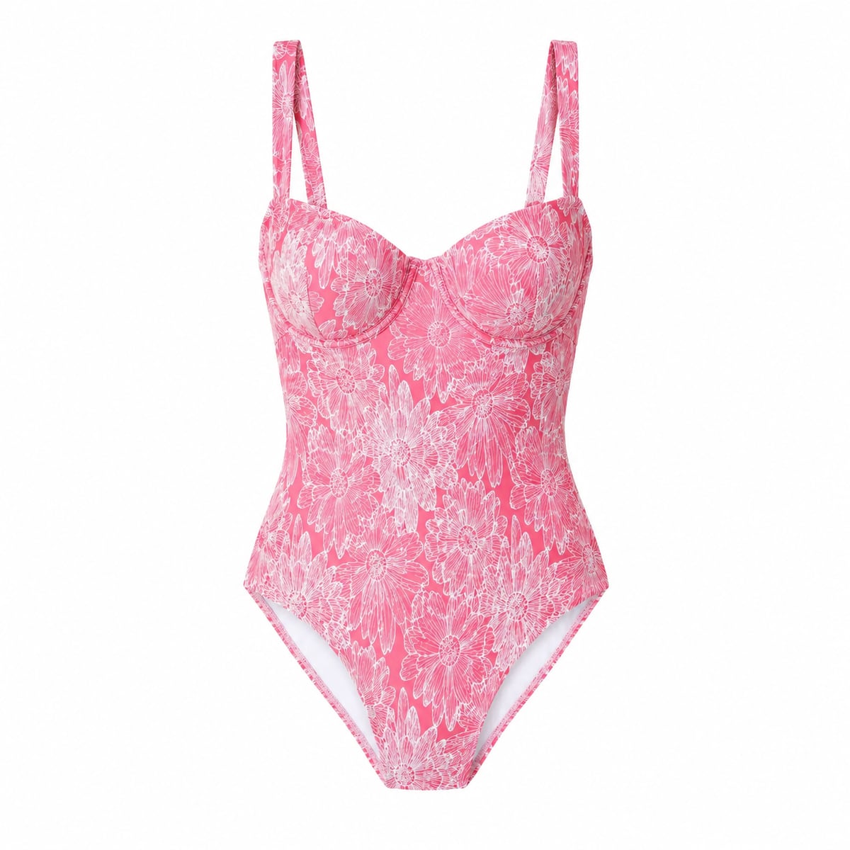 The Dorset One-Piece in Garden Jacquard Peachy Classic Andie Swim