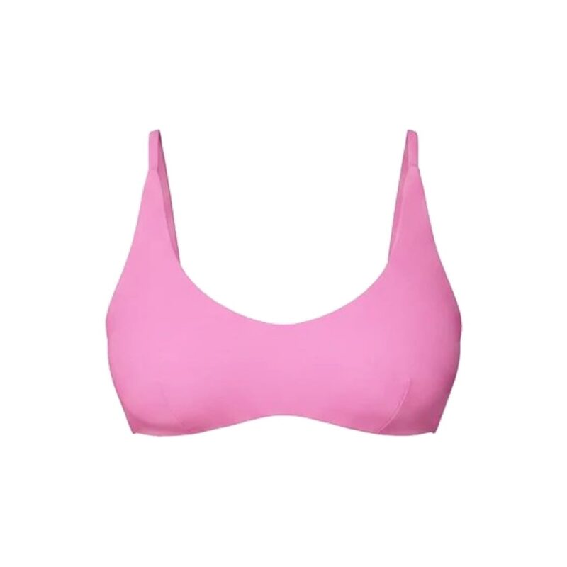 The Essex Bikini Top in Eco Nylon Rosebloom Andie Swim
