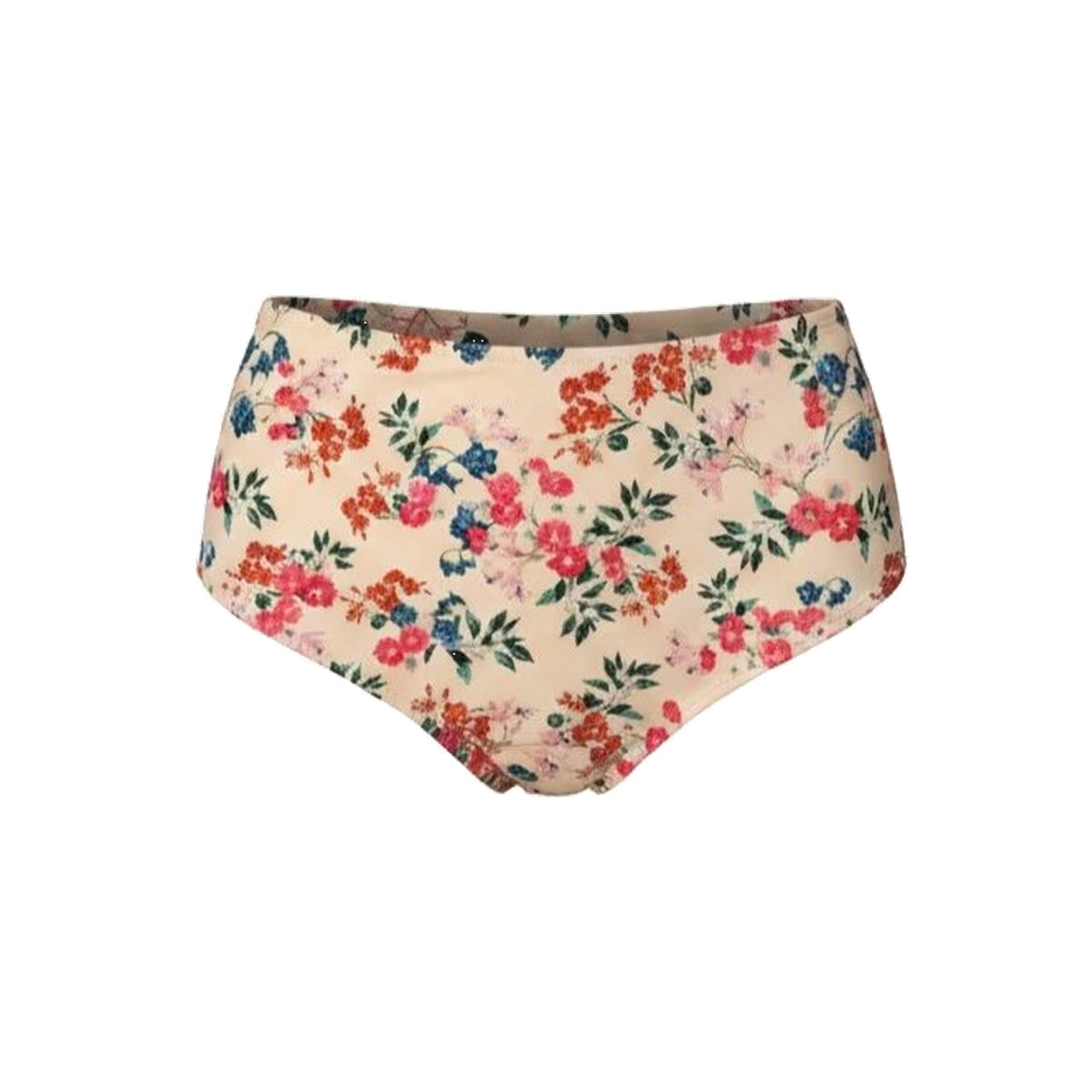 The High Waist Bikini Bottom Eco Nylon in Riviera Floral Andie Swim
