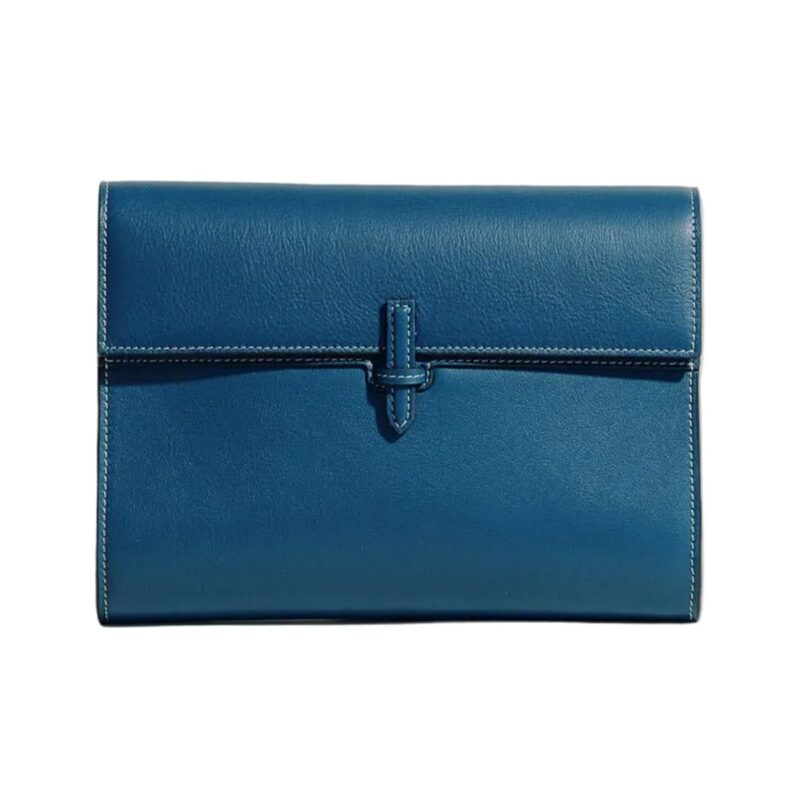 The Large Soft Clutch in Nappa Teal Hunting Season