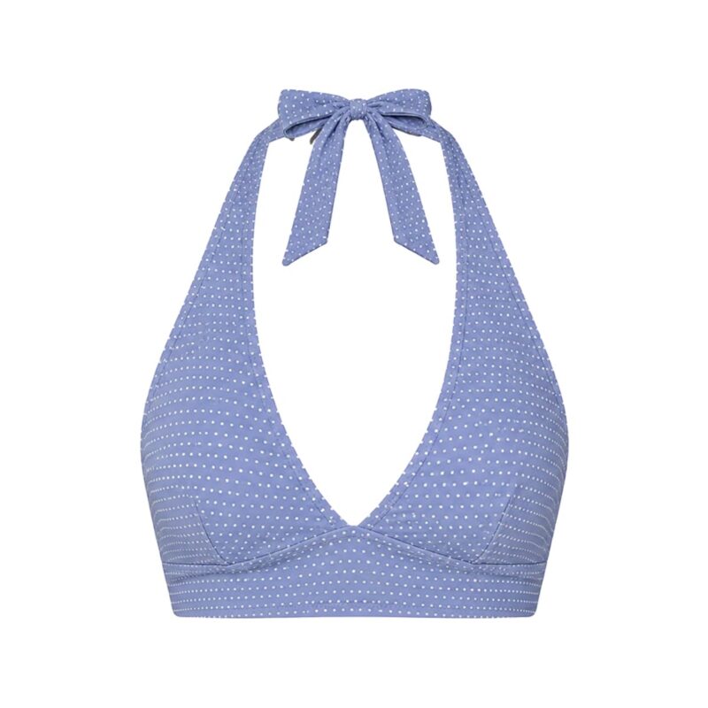 The Majorca Bikini Top Polka Dot in Wisteria Andie Swim