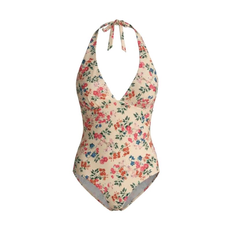 The Majorca One-Piece Eco Nylon in Riviera Floral Classic Andie Swim
