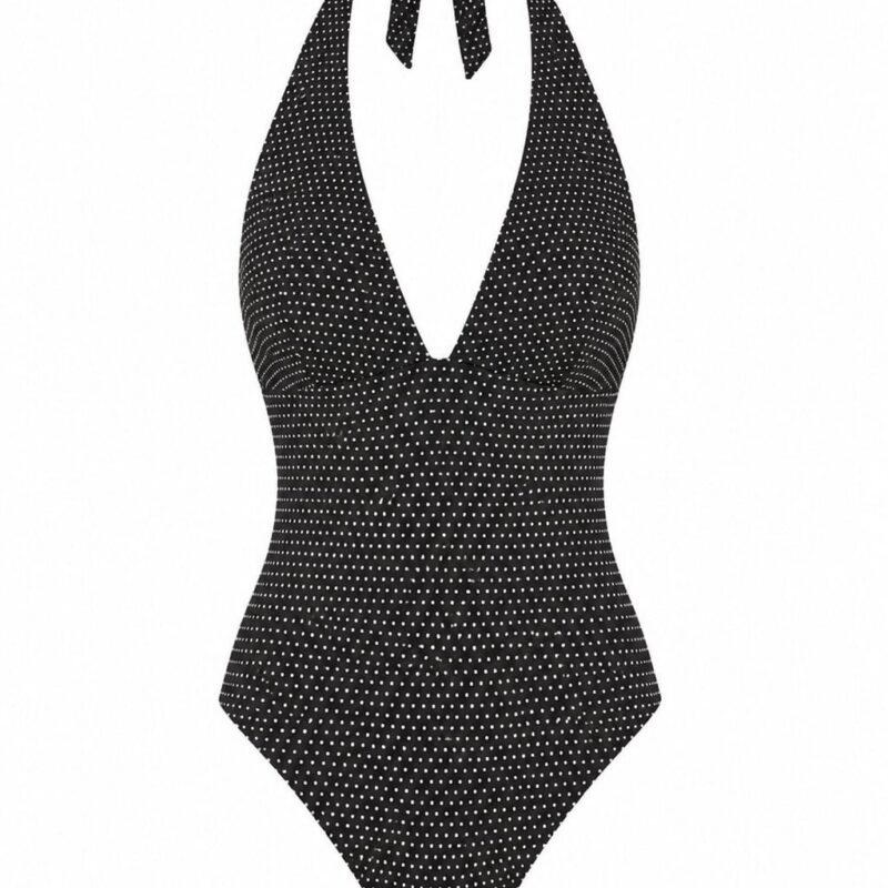 The Majorca One-Piece Polka Dot in Black Dot Classic Andie Swim