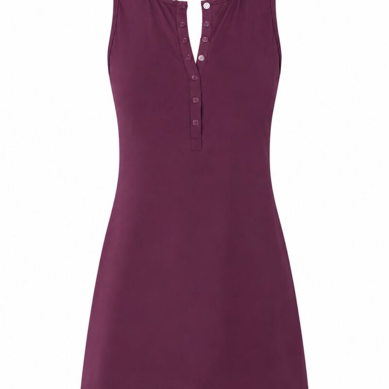 The Malibu Swim Dress Eco Nylon in Sundried Violet Classic Andie Swim