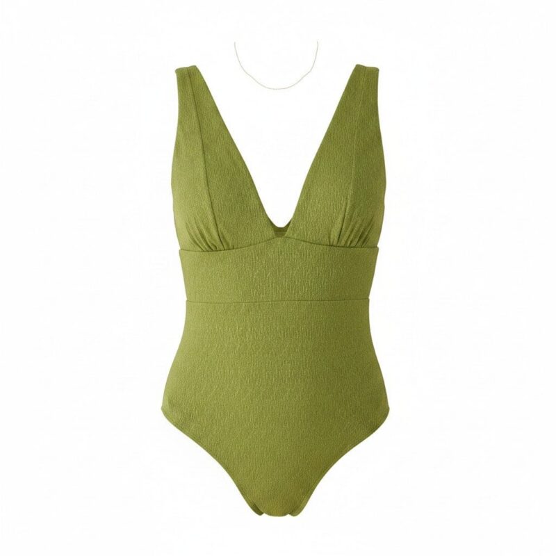 The Mykonos One-Piece in Shimmer Cactus Classic Andie Swim