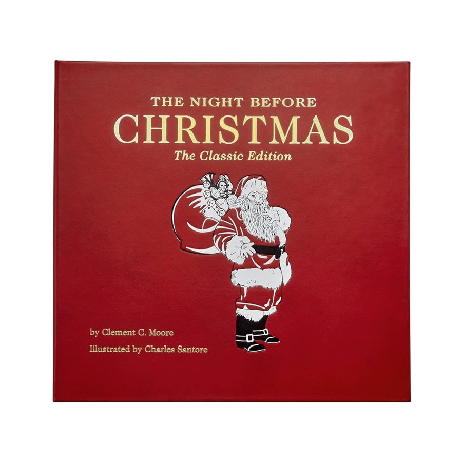 The Night Before Christmas in Bonded Leather Graphic Image