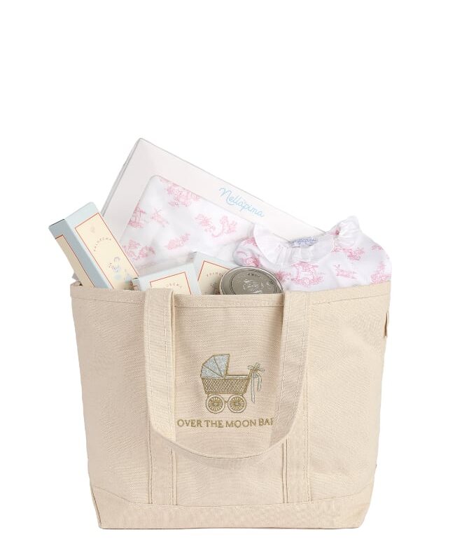The OTM Bath Time Baby Bundle in Pink Over The Moon