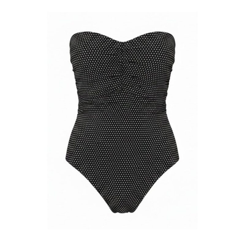 The Pana One-Piece in Polka Dot Black Dot Classic Andie Swim