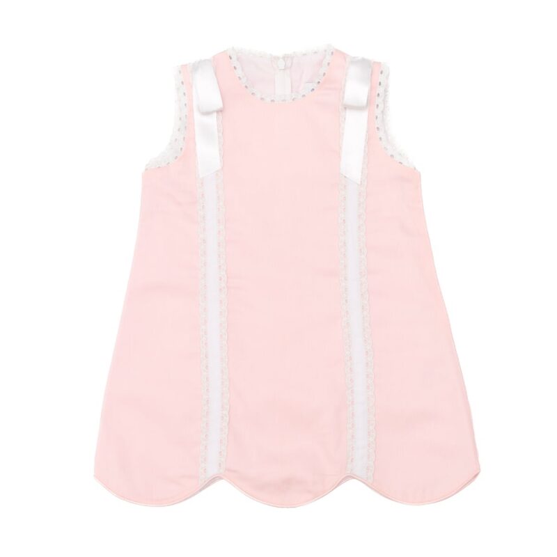 The Rosie Dress in Primrose Pink Pique Henry Duvall