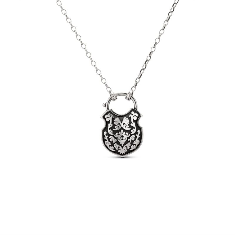The Shackle of Ophelia Necklace in Blackened Silver Hysteria Jewelry