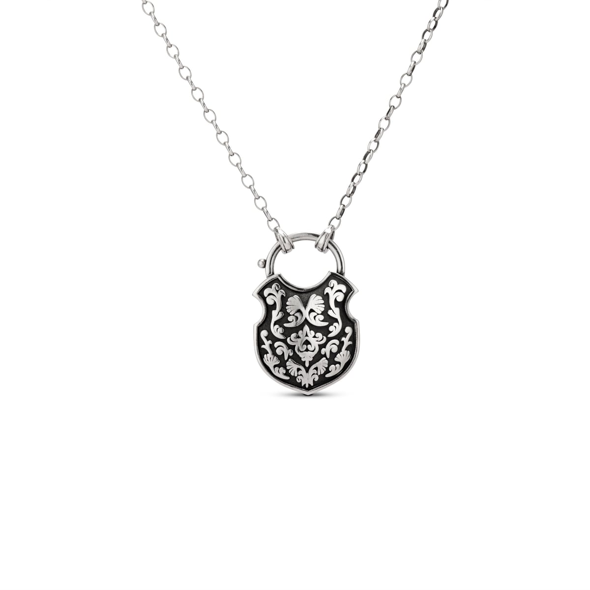 The Shackle of Ophelia Necklace in Blackened Silver Hysteria Jewelry