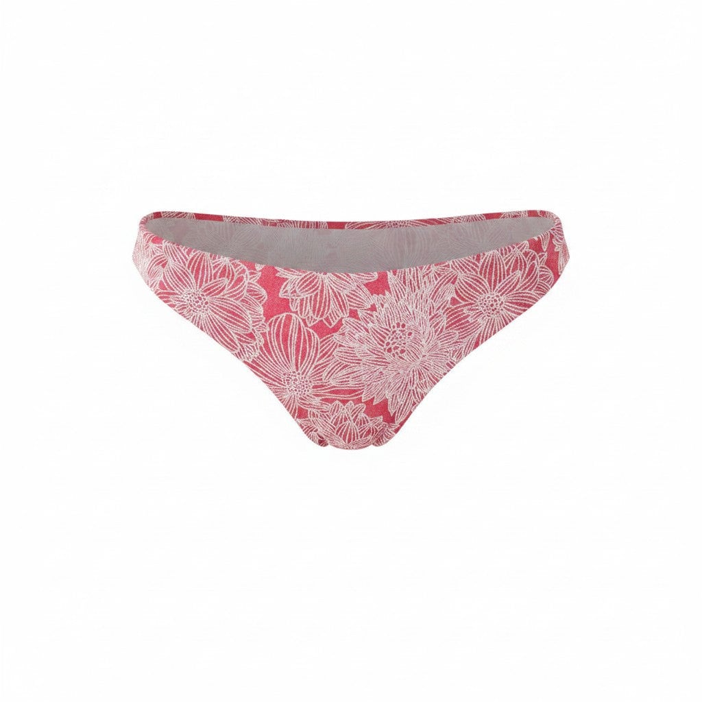 The Signature Bikini Bottom in Garden Jacquard Peachy Andie Swim