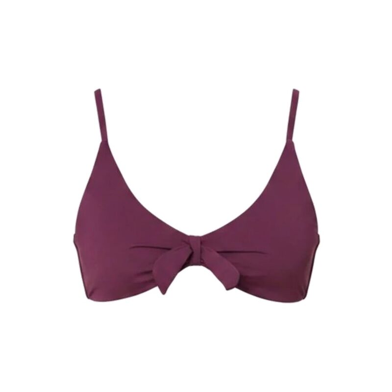 The Tenerife Bikini Top Eco Nylon in Sundried Violet Andie Swim