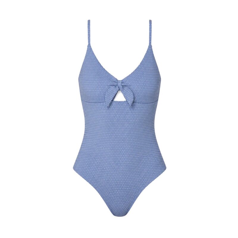 The Tenerife One-Piece Polka Dot in Wisteria Classic Andie Swim
