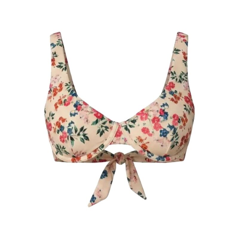 The Verda Bikini Top Eco Nylon in Riviera Floral Andie Swim