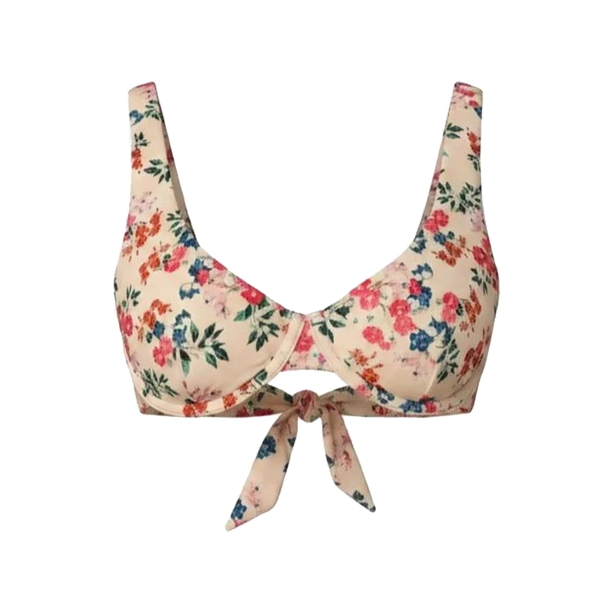 The Verda Bikini Top Eco Nylon in Riviera Floral Andie Swim