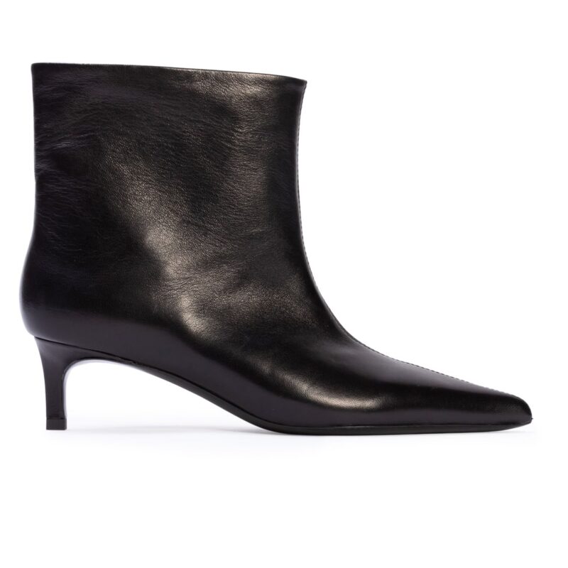 Trina 50 Boot in Black Leather Black Suede Studio