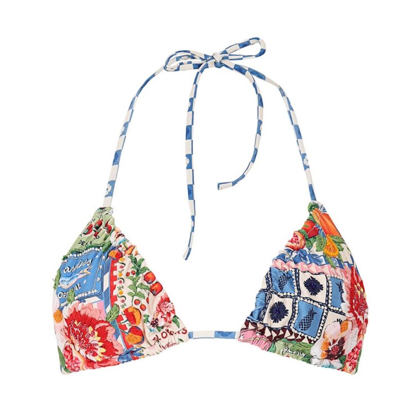 Valle Bikini Top in Multi Agua Bendita