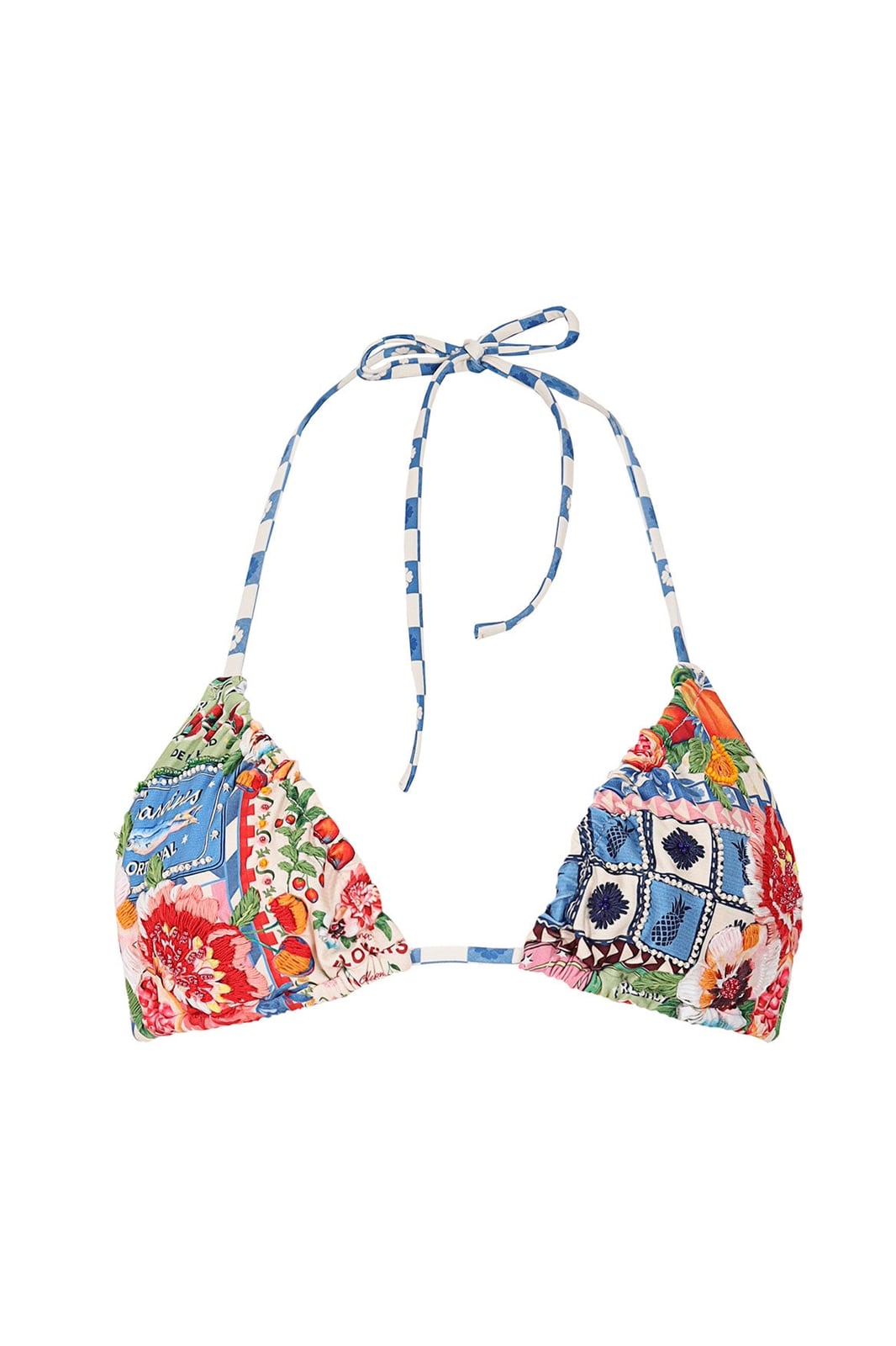 Valle Bikini Top in Multi Agua Bendita