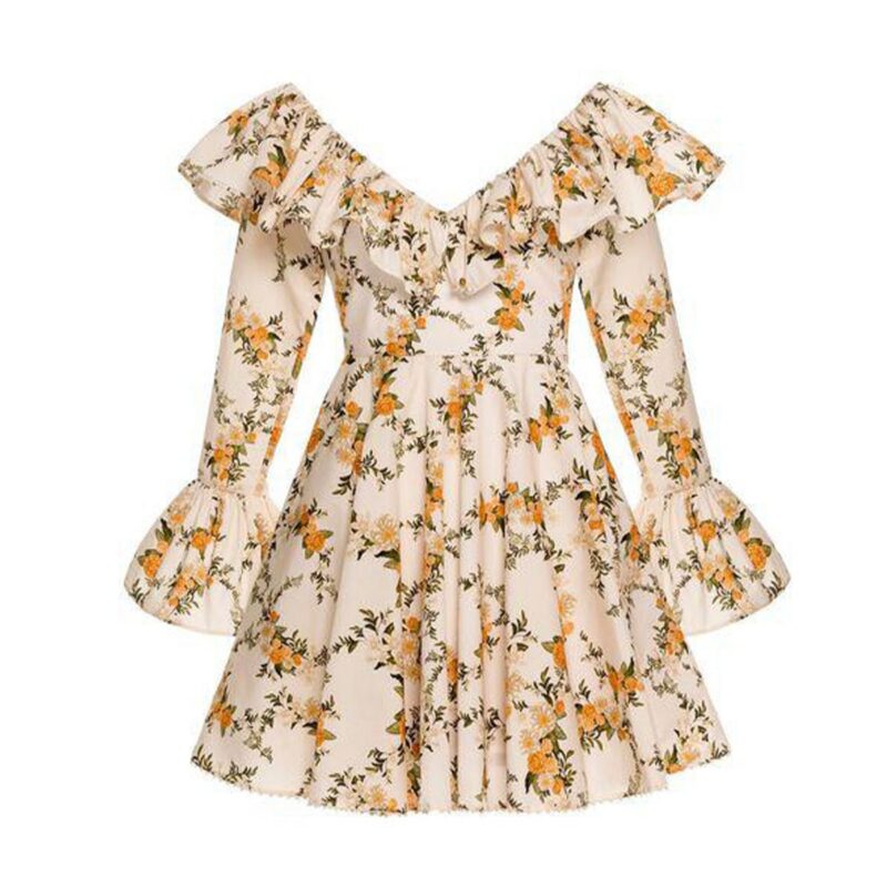 Verso Valle Mini Dress Agua by Agua Bendita