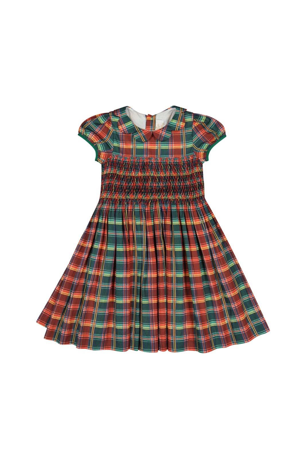 Victoire Tartan Smocked Dress Antoinette Paris