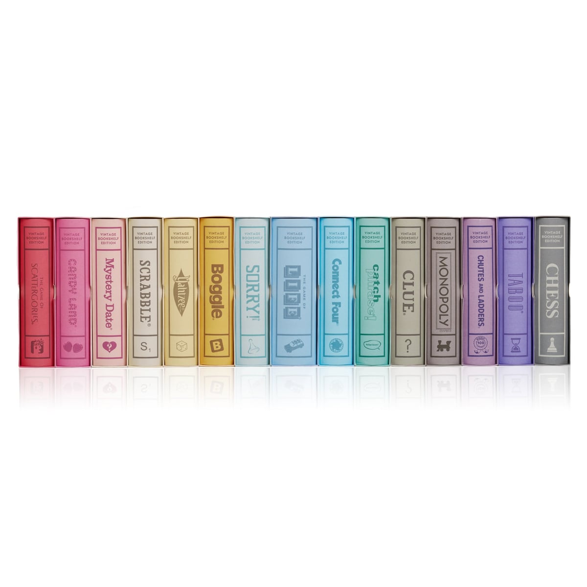 Vintage Bookshelf Games, Pack of 15 WS Game Company