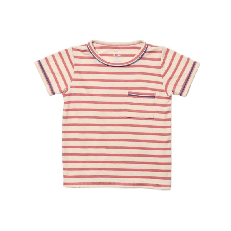 Willie T-Shirt in Nautical Red Stripe Oso & Me