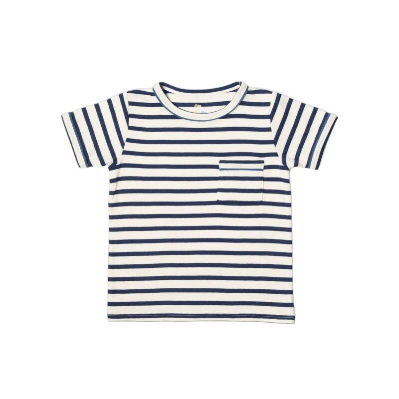 Willie T-Shirt in Navy Stripe Oso & Me