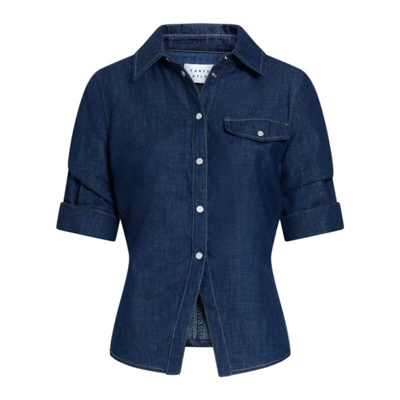 Winston Denim Top in Midnight Rinse Tanya Taylor