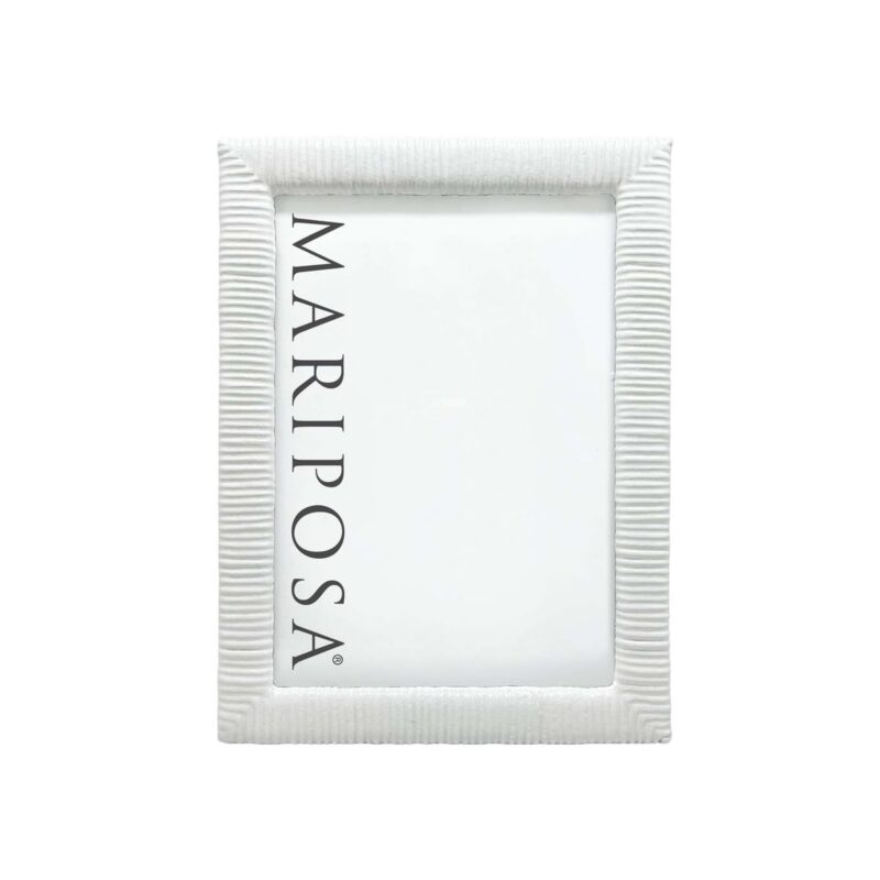 Woven White 5x7 Frame Mariposa