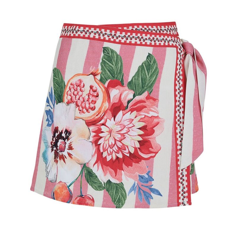 Ziara Skirt Pareo in Pink Agua Bendita
