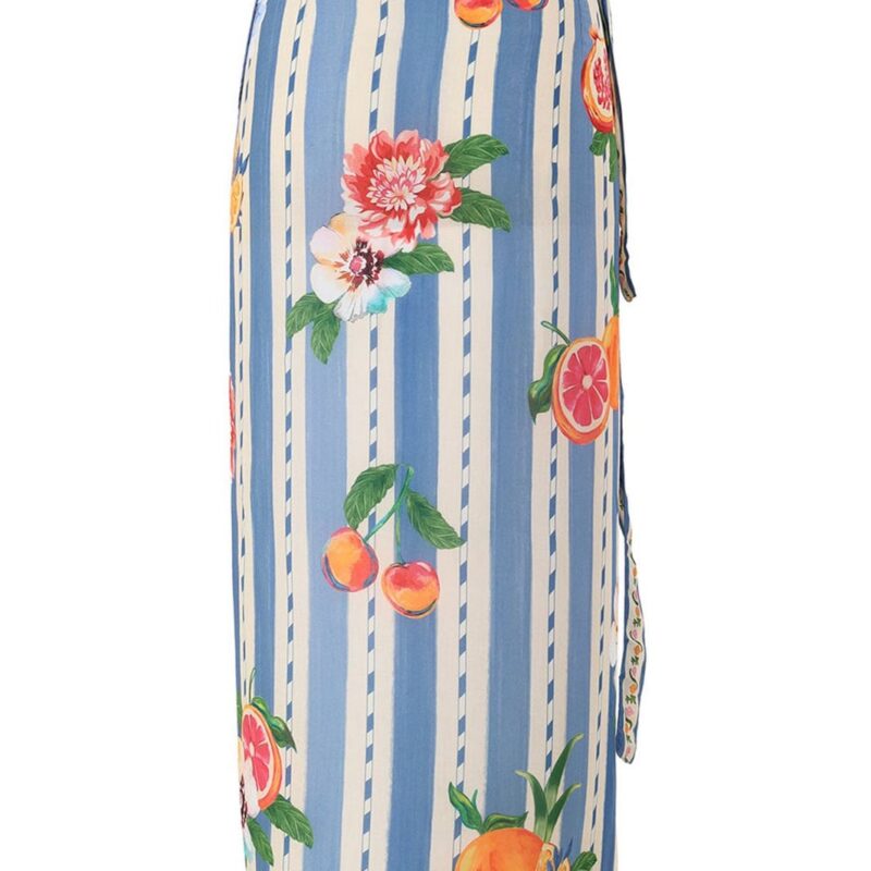 Zinna Pareo Cover-Up in Blue Agua Bendita