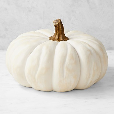 Outdoor Pre-Lit Faux Pumpkins