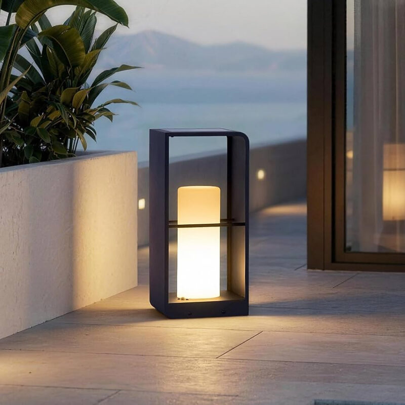 Outdoor Solar Lanterns Waterproof with IP65, LED Smart Outdoor Floor Lamp, Dimmable Floor Lamps w...
