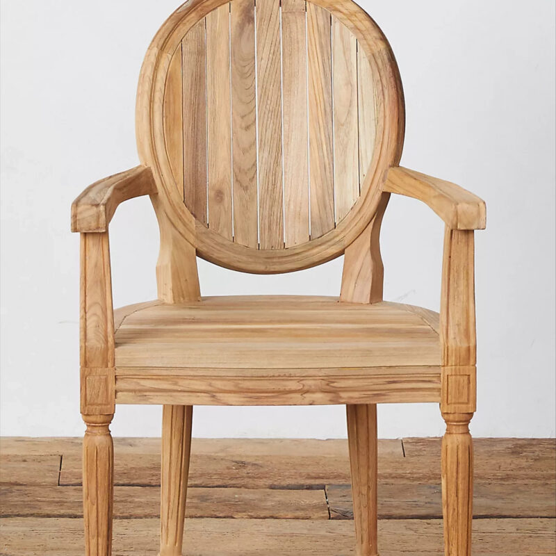 Palladio Oval Back Reclaimed Teak Armchair