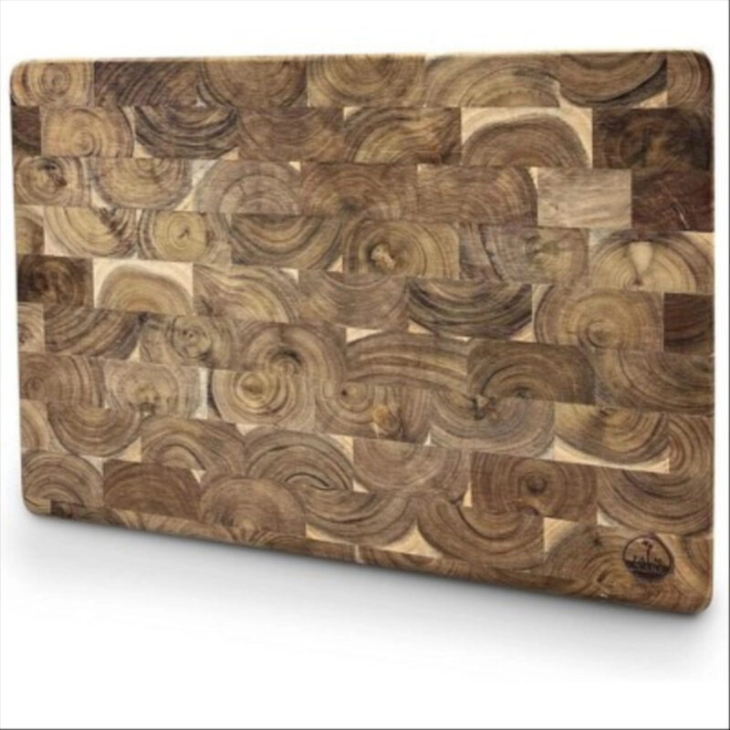 Palm Naki Acacia Wood Cutting Board, Large & Durable, Decorative, 20 x 14 x 1.26