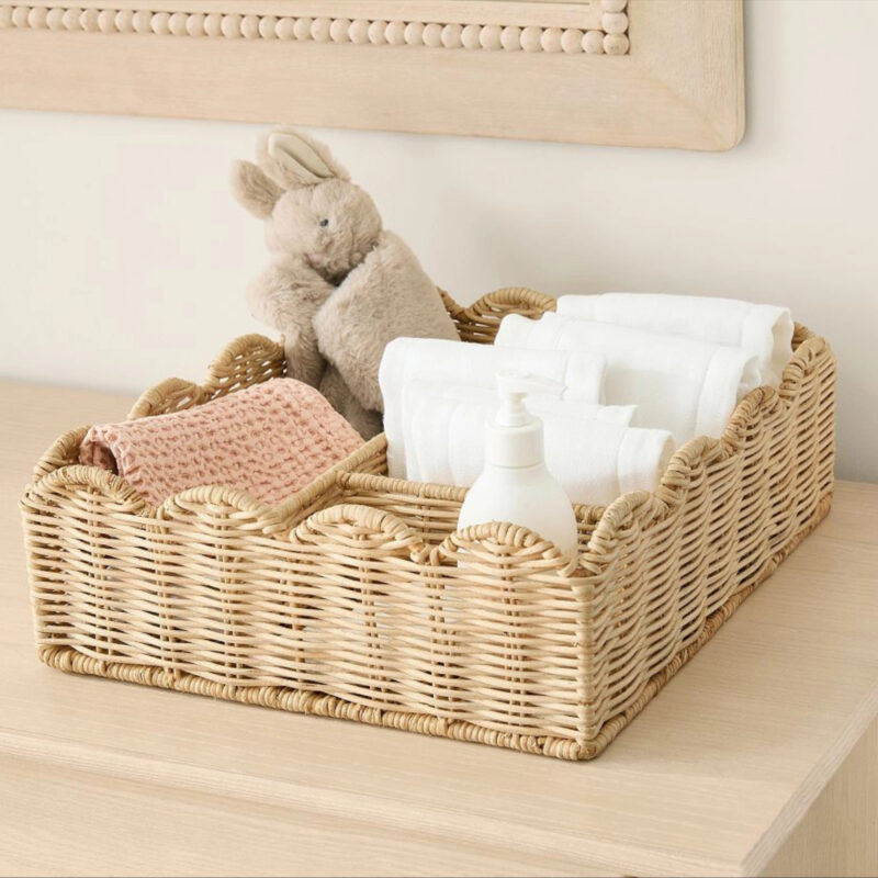 Palmer Scalloped Changing Table Organizer
